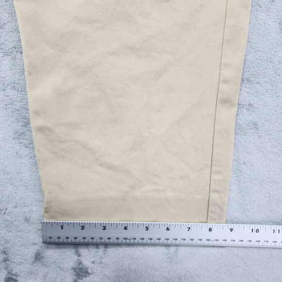 Lands End Pants Womens 22W Tan Khaki Mid Rise Slim Leg Crop Capri Stretch Office - Picture 11 of 12